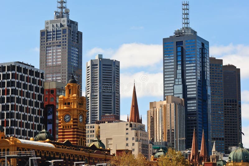 Oud en Nieuw Melbourne stock foto. Image of stad, zaken 13651208