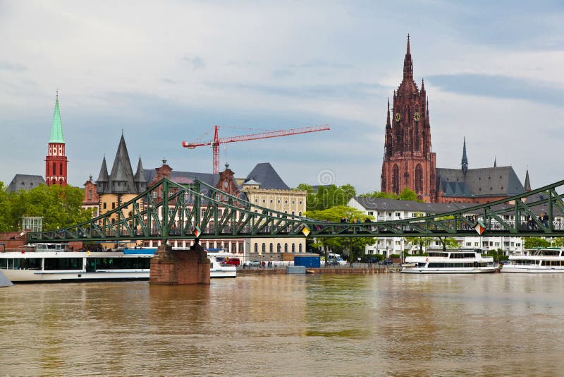 Oud-Frankfurt, Duitsland royalty-vrije stock foto's