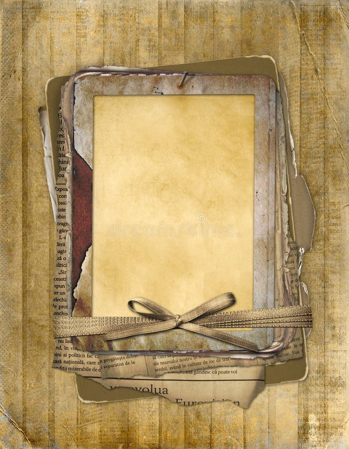 Oud grungeframe op de abstracte achtergrond royalty-vrije illustratie Oud grungeframe op de abstracte achtergrond royalty-vrije illustratie