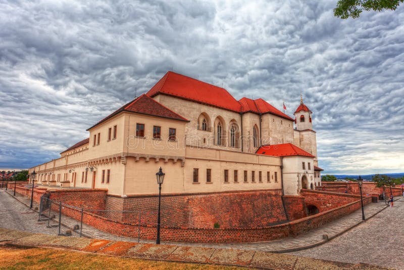 Oud kasteel Spilberk royalty-vrije stock afbeelding