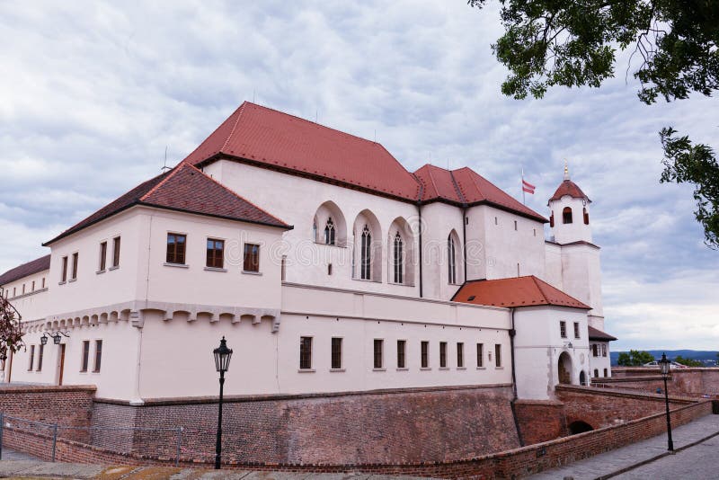 Oud kasteel Spilberk stock foto