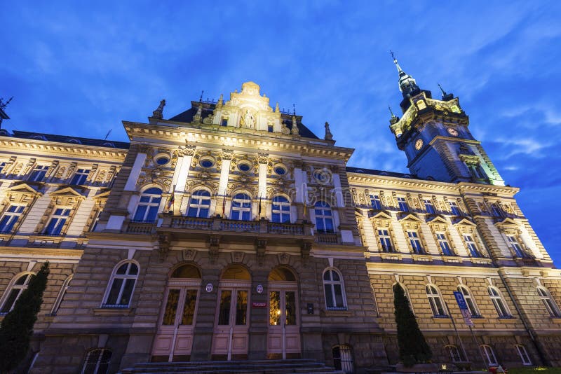 Oud stadhuis in bielsko-Biala royalty-vrije stock afbeeldingen Oud stadhuis in bielsko-Biala royalty-vrije stock afbeeldingen
