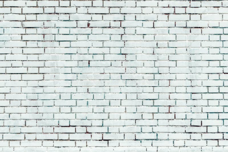 Witte Bakstenen Muur Voor Achtergrond of Textuur Stock Afbeelding