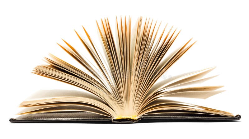 Oud zwart open boek stock afbeelding Oud zwart open boek stock afbeelding