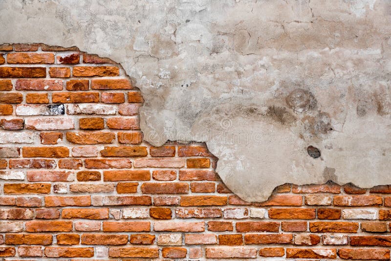 An Old brick wall torn. An Old brick wall torn