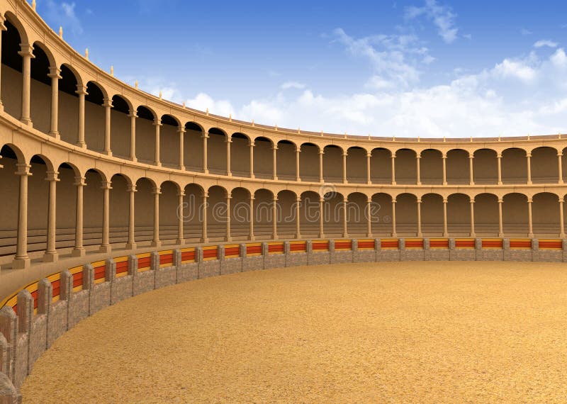 Ancient coliseum corrida arena empty 3d model. Ancient coliseum corrida arena empty 3d model