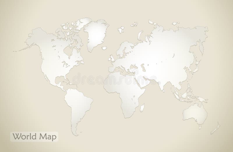 Oude het document van de wereldkaart achtergrond stock illustratie Oude het document van de wereldkaart achtergrond stock illustratie
