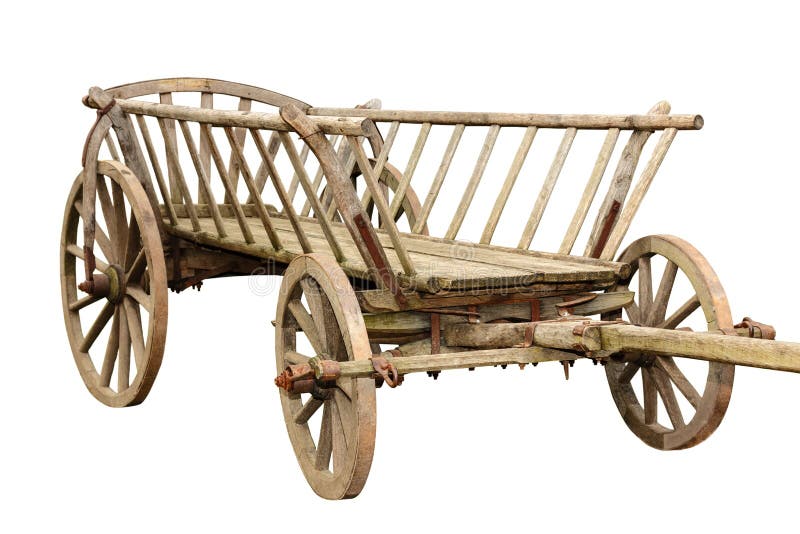 Oude houten kar royalty-vrije stock afbeeldingen Oude houten kar royalty-vrije stock afbeeldingen