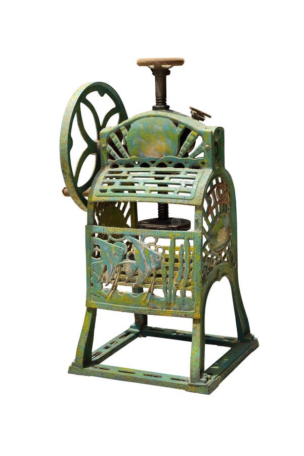 Oude ijs kachang machine stock afbeelding Oude ijs kachang machine stock afbeelding