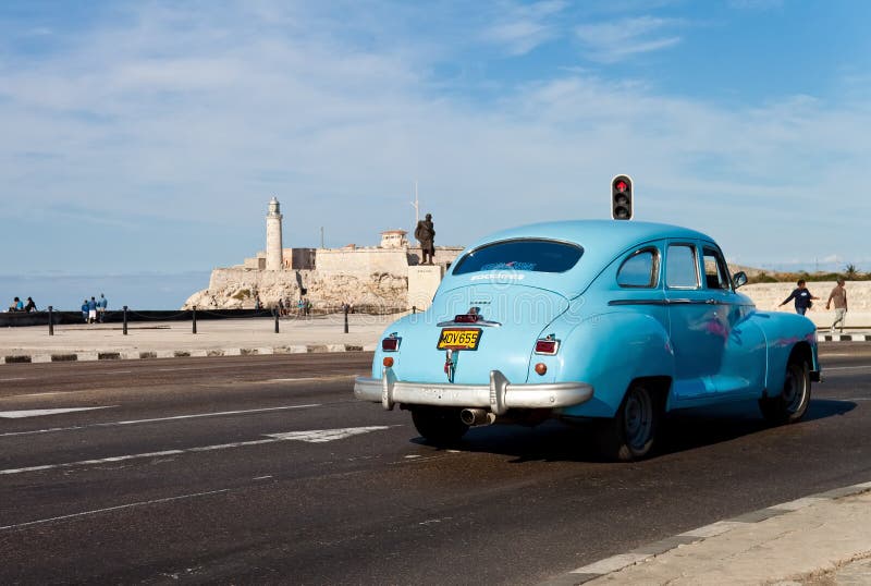 Oude Amerikaanse klassieker in Havana royalty-vrije stock fotografie