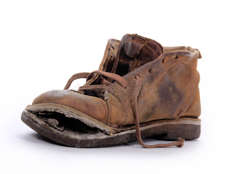 Oude laars royalty-vrije stock fotografie