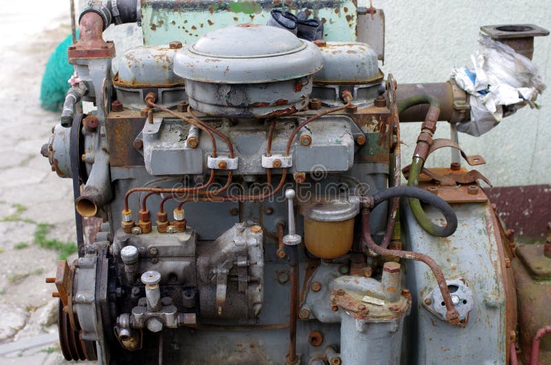 Oude motor royalty-vrije stock afbeelding Oude motor royalty-vrije stock afbeelding