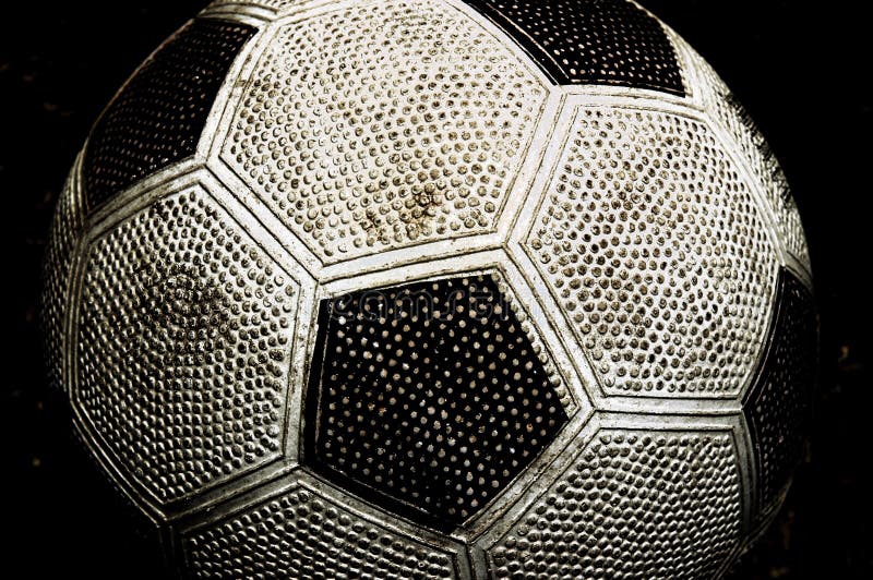 Oude Soccerball stock foto's Oude Soccerball stock foto's