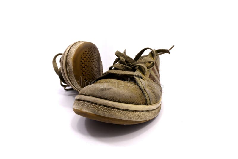 Oude sneakers stock afbeeldingen