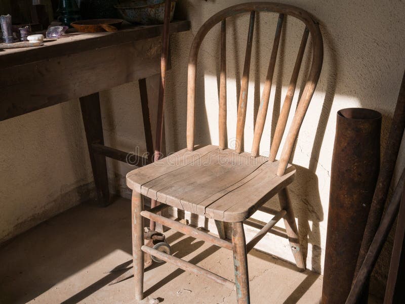 Old chair found in a shed. Old chair found in a shed