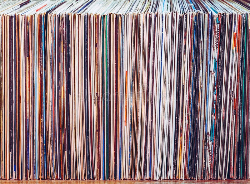 Oude vinylverslagen, inzameling van albums