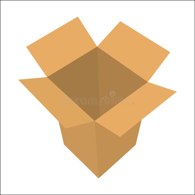 Carton Box Graphic stock illustration. Illustration of corrugated