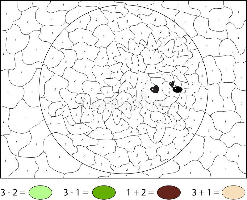 Jogos educativos para crianças: jogo de números. Cogumelos. Livro para  colorir para crianças . imagem vetorial de Oleon17© 139767694