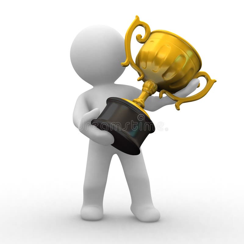 Ouro do troféu ilustração stock Ouro do troféu ilustração stock