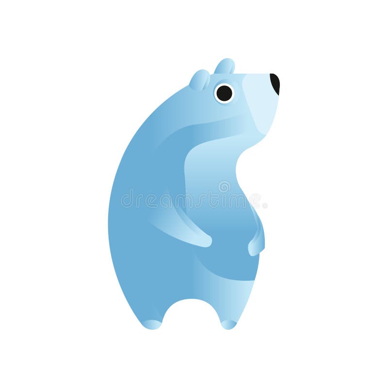 Ours blanc, basse poly illustration animale géométrique stylisée de vecteur de conception illustration stock Ours blanc, basse poly illustration animale géométrique stylisée de vecteur de conception illustration stock