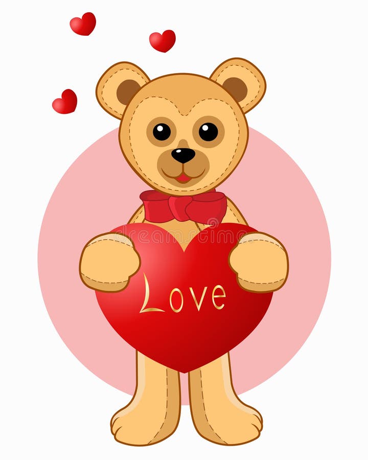 Jour De Valentines Et Symbole D'amour. Silhouette De Coeur Illustration