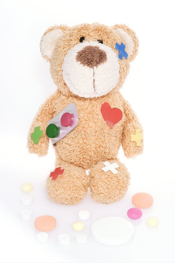 Ours de nounours dans l'hôpital photo stock Ours de nounours dans l'hôpital photo stock