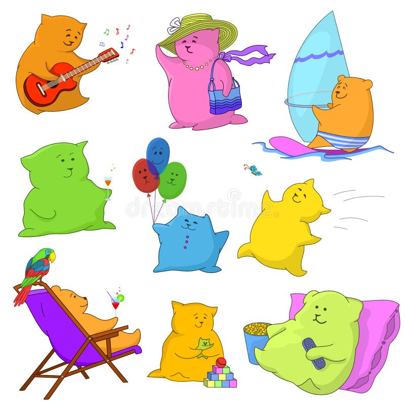 Ours de nounours, repos illustration stock Ours de nounours, repos illustration stock