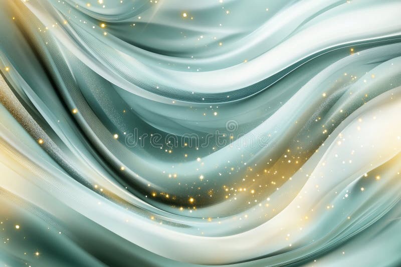 An out-of-focus backdrop featuring abstract blue and silver glitter lights stock photo
