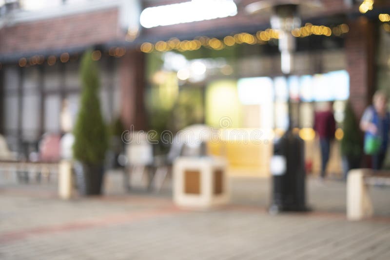 A Out of Focus Blurred Background of Public Place with Food Court and  Walking Zone, Bokeh Lights Stock Image - Image of eating, blurred: 221977207