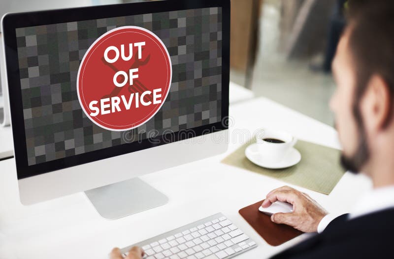 Out Of Service Sign Graphic Concept