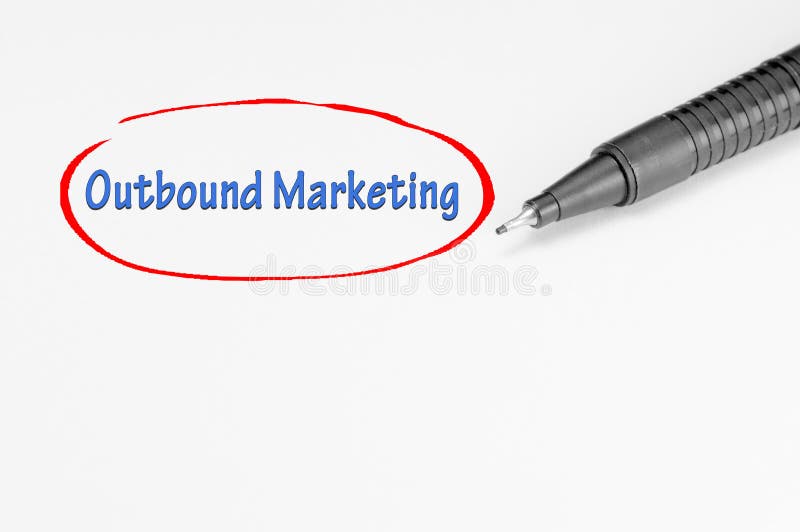 Outbound Marketing - Business Concept royalty free stock images Outbound Marketing - Business Concept royalty free stock images
