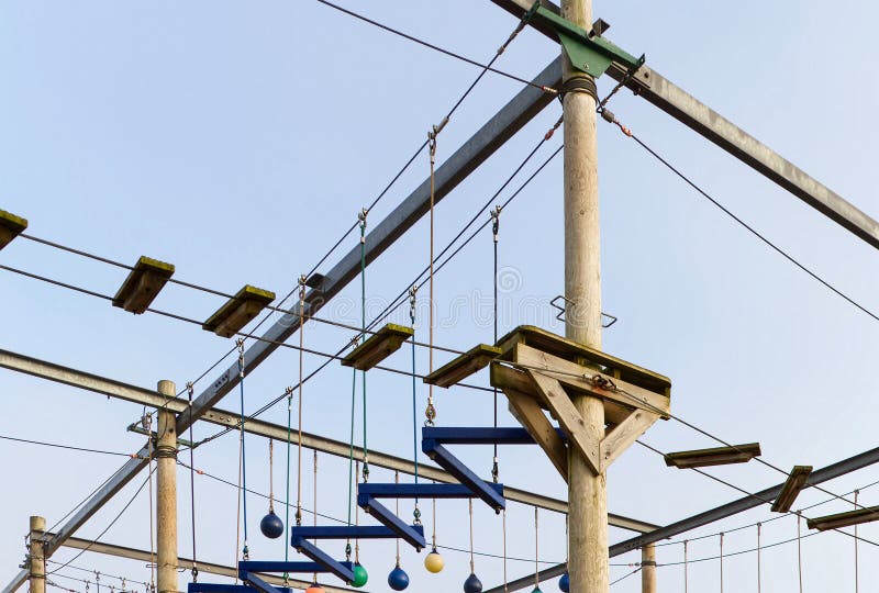 Outdoor Adventure Climbing Equipment Stock Image Image of obstacle