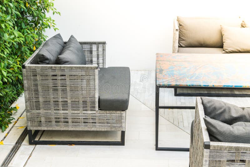 Outdoor Balcony Poolside with Stair and Chair Stock Photo Image of