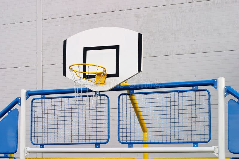 Outdoor basketball hoop stock photo. Image of sturdy 11305666