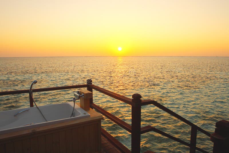 Outdoor Bathtub stock image. Image of antique, empty, rustic 7620935