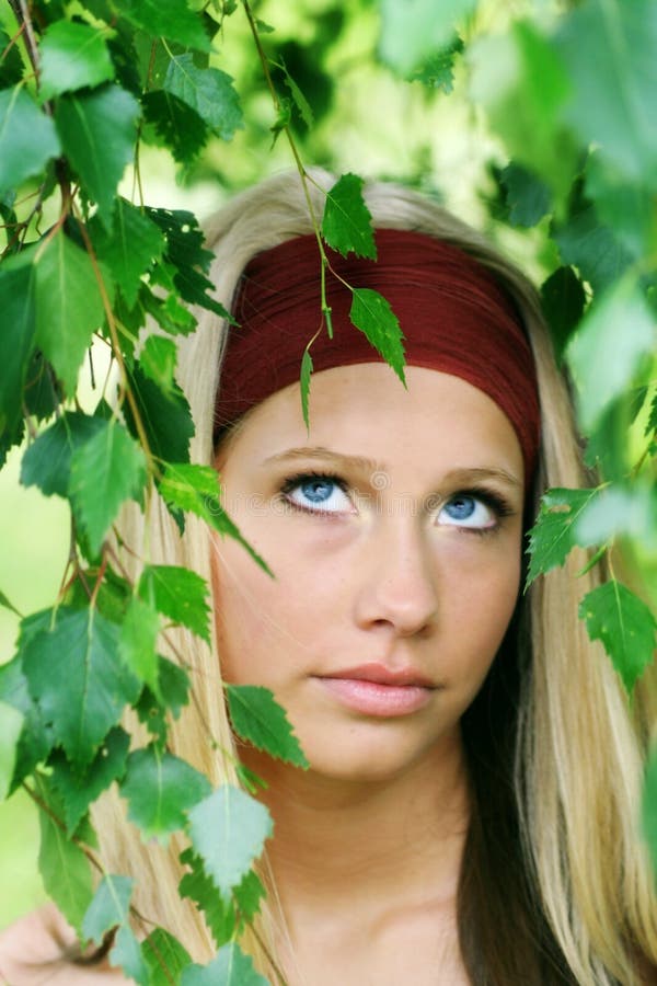 Outdoor beauty portrait