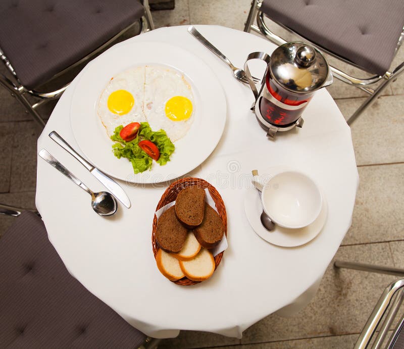 Outdoor Breakfast in the Hotel Stock Image Image of dining, morning