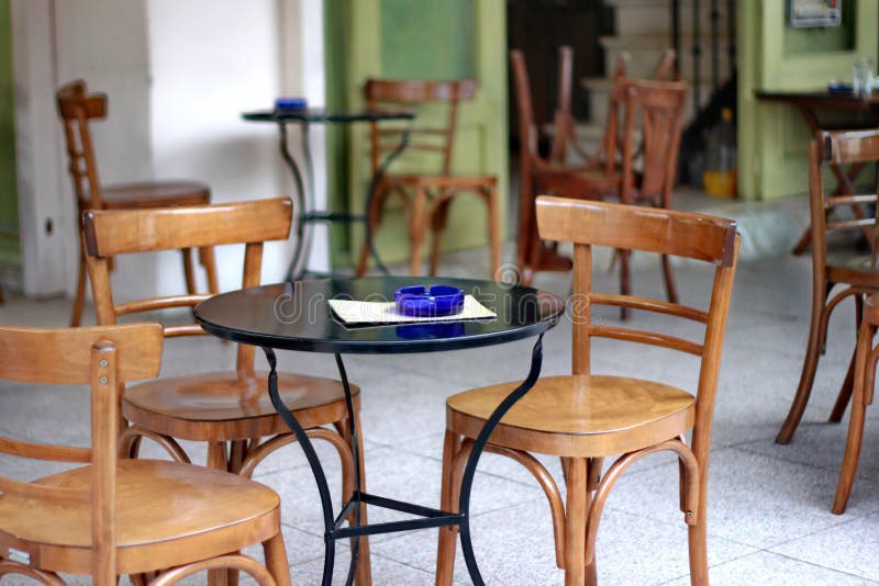 Outdoor Cafe Seating stock photo. Image of urban, seating 17690338