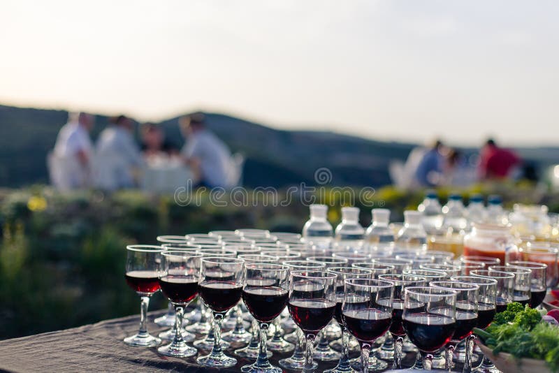 Outdoor catering stock image Outdoor catering stock image
