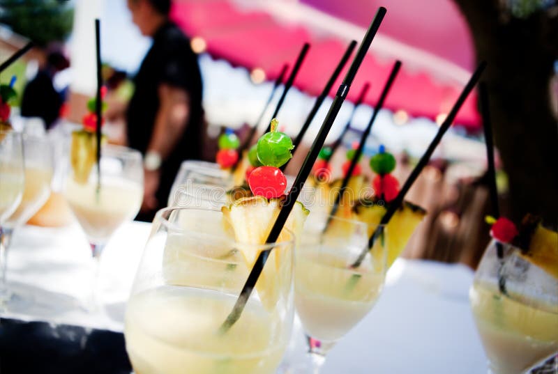 Outdoor cocktail party stock image. Image of goblet, party 3852697