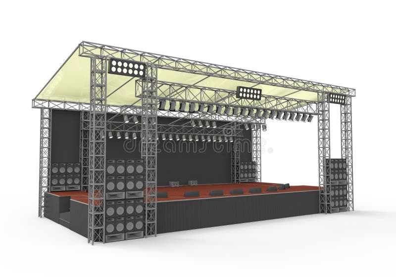 Outdoor Concert Stage Background