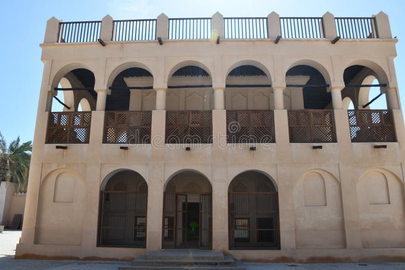 Outdoor Exhibits at National Museum of Qatar in Doha, Qatar Stock Image ...