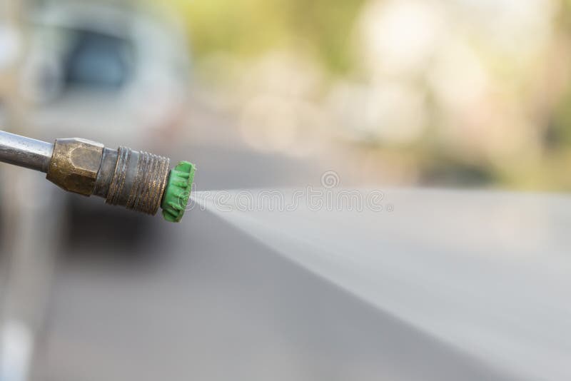 Outdoor floor cleaning with high pressure water jet stock images Outdoor floor cleaning with high pressure water jet stock images