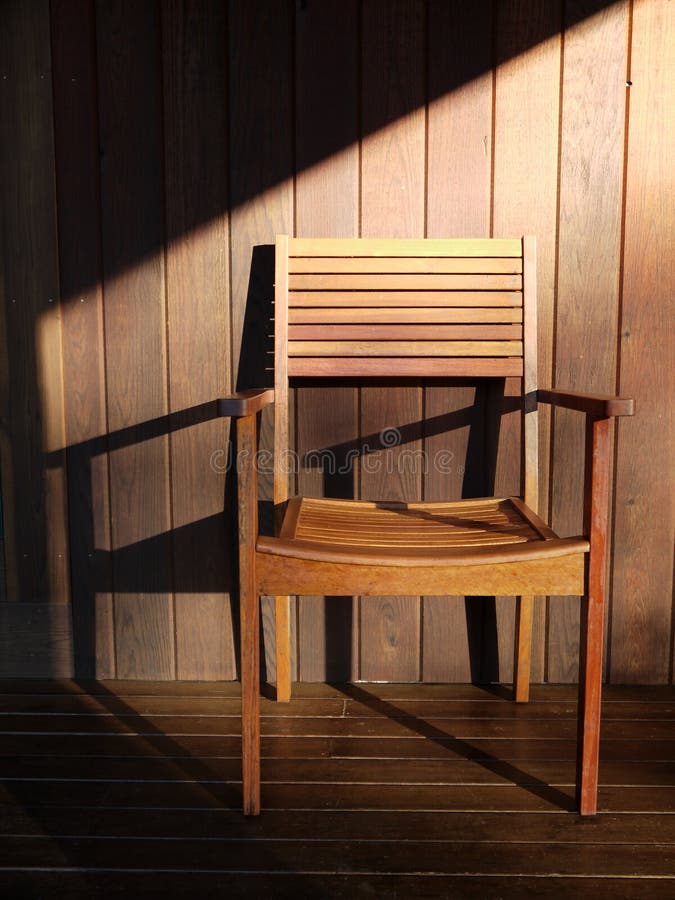 Outdoor furniture: teak wooden chair