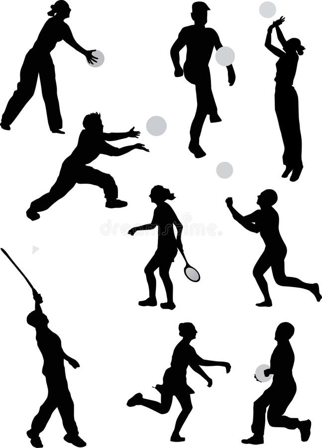 Outdoor games stock illustration. Illustration of exercise 7748308