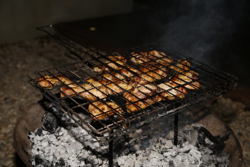 Outdoor Grill Rack and Stock Image - Image of door, cold: 194088965