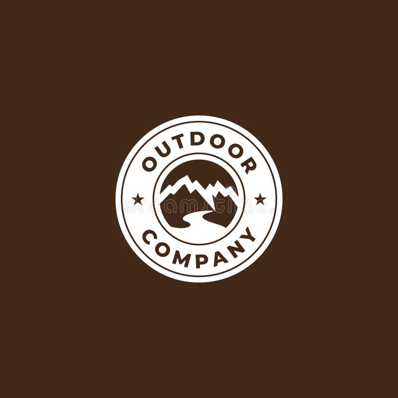 Outdoor Logo Design , Simple Circle Outdoor Logo Design Template Stock ...