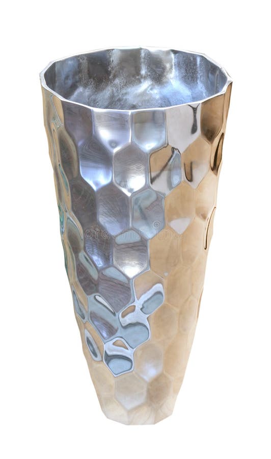 Outdoor metal vase stock photo. Image of clean, metallic 62042830