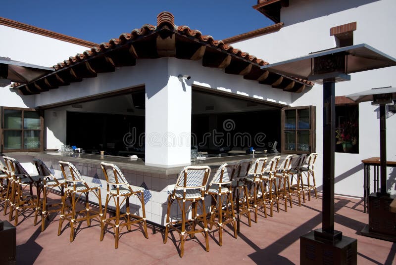 Outdoor Patio Cocktail Restaurant Bar Stock Image Image 13310447