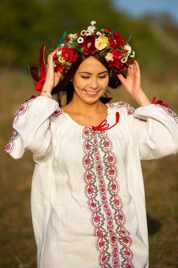 Outdoor Portrait of Beautiful Ukrainian Girl Stock Image - Image of ...